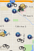 May 2016 Crime Map (spotcrime.com)