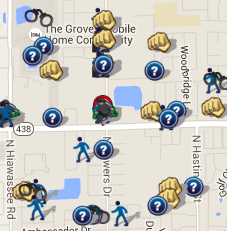 July 2016 Crime Map (spotcrime.com)