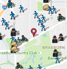 August 2016 Crime Map (spotcrime.com)