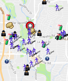 September 2016 Crime Map (spotcrime.com)