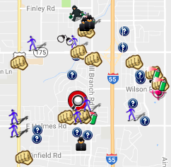 October 2016 Crime Map (spotcrime.com)