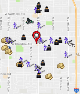 October 2016 Crime Map (spotcrime.com)