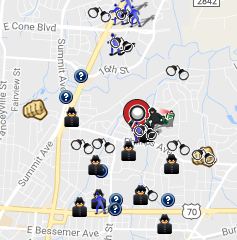 October 2016 Crime Map (spotcrime.com)