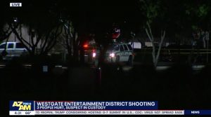 Westgate Entertainment District Shooting, Glendale, AZ, Injures Three People.