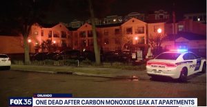 One Person Tragically Dies, One Person Injured in Orlando, FL Apartment Complex; High Levels of Carbon Monoxide Reported.