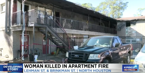 Houston, TX Apartment Complex Fire Tragically Claims One Life, One Other Injured With Smoke Inhalation.