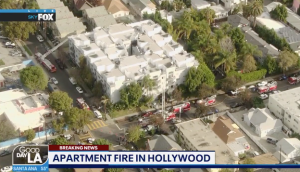 Hollywood, CA Apartment Building Fire Tragically Claims One Life.