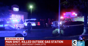 7-Eleven Gas Station Shooting on Pavilion Boulevard in Charlotte, NC Leaves One Man Fatally Injured.