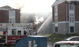 Multiple People Injured in Fire at Rainbow Terrace Apartments in Cleveland, OH.